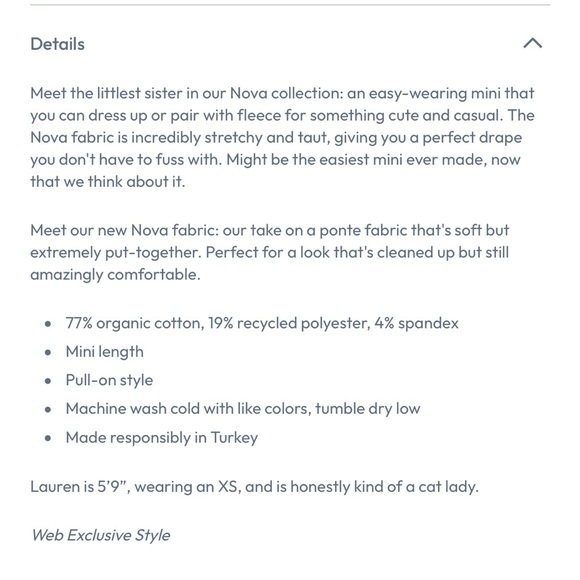 NWT Marine Layer Nova Mini Skirt S Fig - Picture 13 of 13